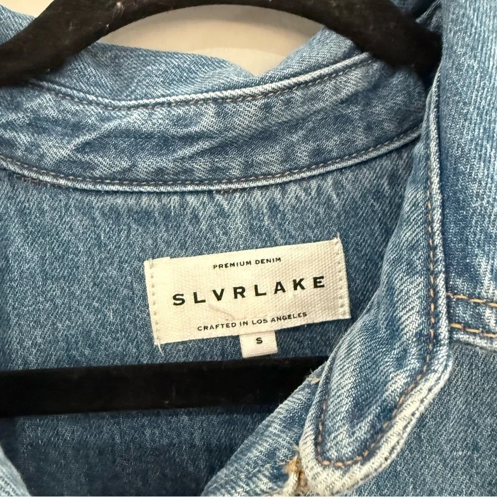 SLVRLAKE Shacket Western Overshirt Button Down in Denim